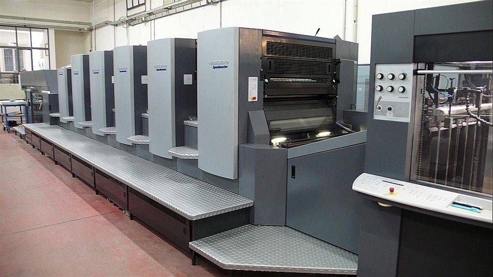 In full production the HEIDELBERG CD5LX to SATE in Ferrara