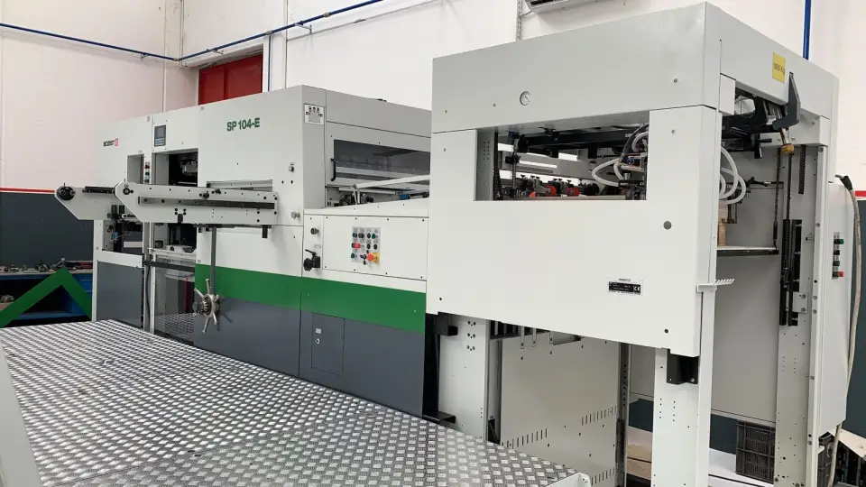 Una Bobst SP 104 E 2004 revisionatissima con destinazione Usa